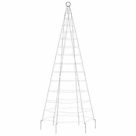 LED-kerstboom 200 LED's koud wit 180 cm 3