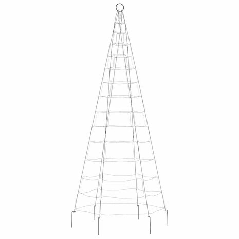 LED-kerstboom 200 LED's koud wit 180 cm 4