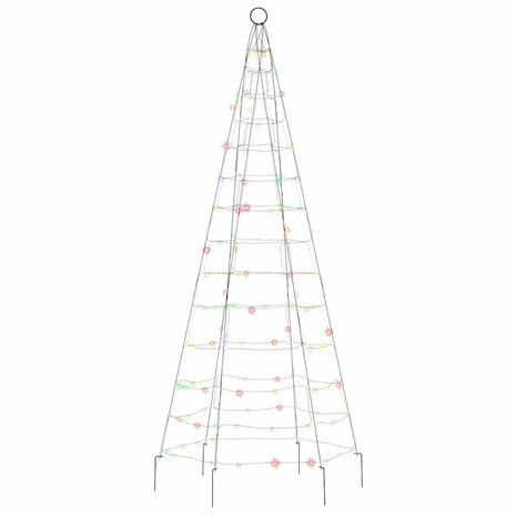 LED-kerstboom 200 LEDs kleurrijk 180 cm 3