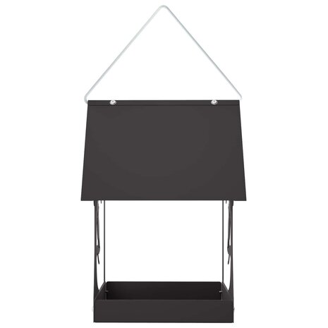 Hangend vogelvoederhuisje Staal Zwart 4