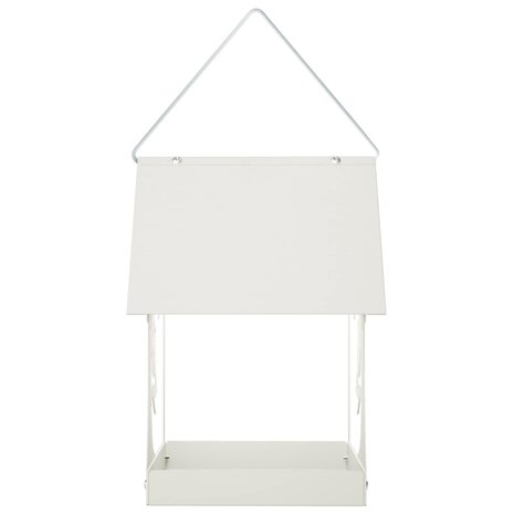 Hangend vogelvoederhuisje Staal Wit 4