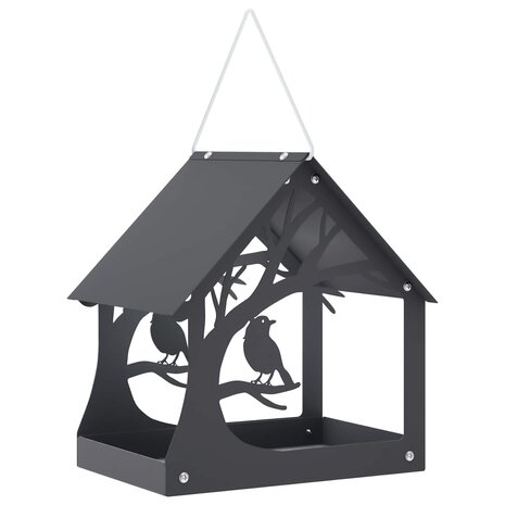 Hangend vogelvoederhuisje Staal Antraciet 2