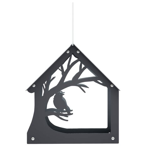 Hangend vogelvoederhuisje Staal Antraciet 3
