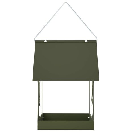 Hangend vogelvoederhuisje Staal Olijfgroen 4