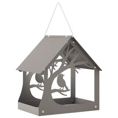 Hangend vogelvoederhuisje weervast staal Roestkleurig 3