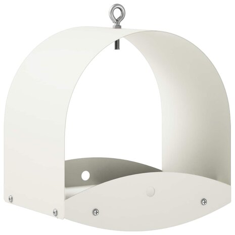 Hangend vogelvoederhuisje Staal Wit 2