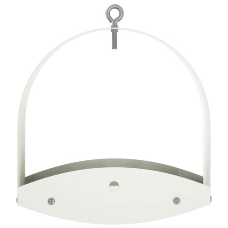Hangend vogelvoederhuisje Staal Wit 3