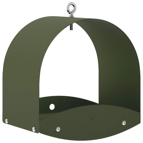 Hangend vogelvoederhuisje Staal Olijfgroen 2