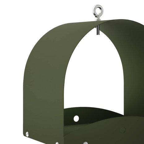Hangend vogelvoederhuisje Staal Olijfgroen 5