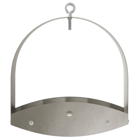 Hangend vogelvoederhuisje Roestvrij staal zilver 3