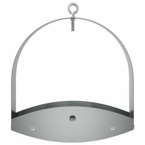 Hangend vogelvoederhuisje Gegalvaniseerd staal zilver 3