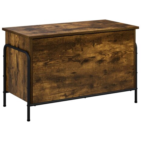 Opbergbox Gerookt eiken 80 x 40 x 49,5 cm Bewerkt hout 5