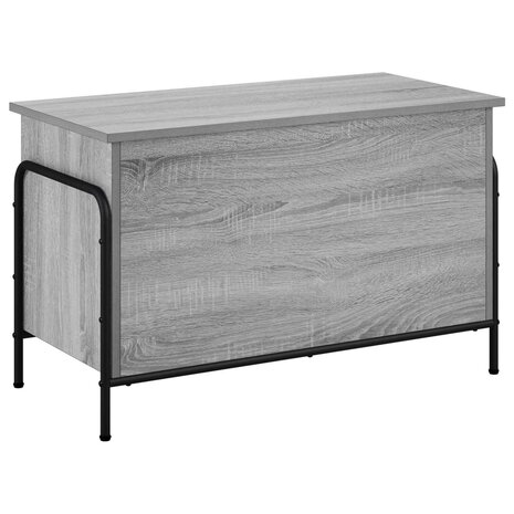 Opbergbox Grijs Sonoma 80 x 40 x 49,5 cm Bewerkt hout 2