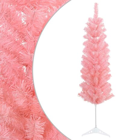 Kunstkerstboom 150 cm PVC en staal Roze 2