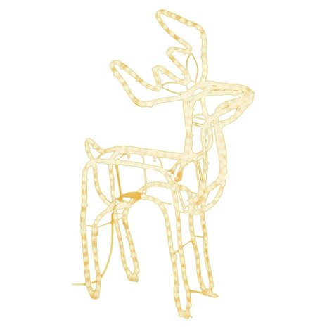 Kerstfiguur rendier warmwit 76x42x87 cm 2