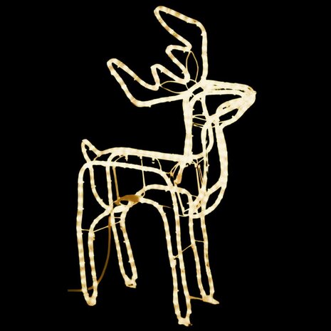 Kerstfiguur rendier warmwit 76x42x87 cm 3