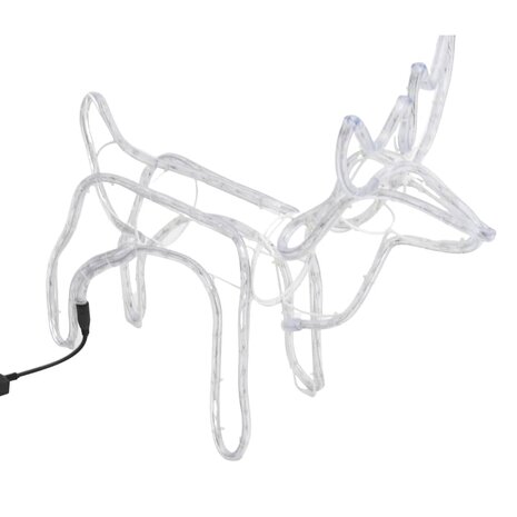 Kerstfiguur rendier warmwit 60x30x60 cm 5