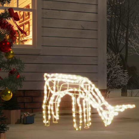 Kerstfiguur rendier warmwit 73x31x45 cm 1