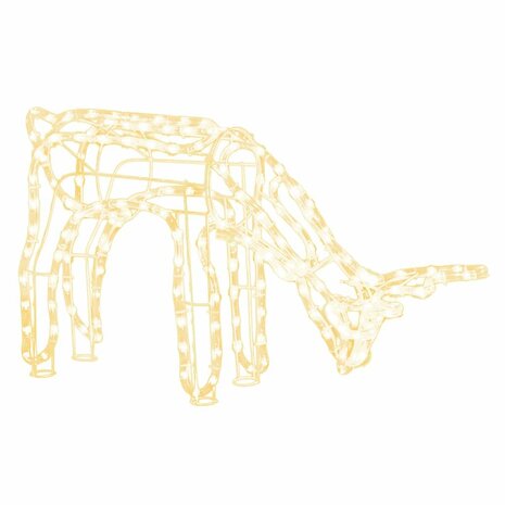 Kerstfiguur rendier warmwit 73x31x45 cm 2