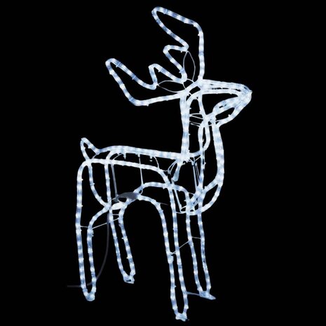 Kerstfiguur rendier koudwit 76x42x87 cm 3