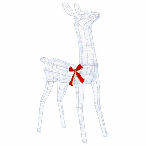 3D Kerst Rendier LOVIISA 110 LED's Koel wit 70 x 26 x 100 cm 2