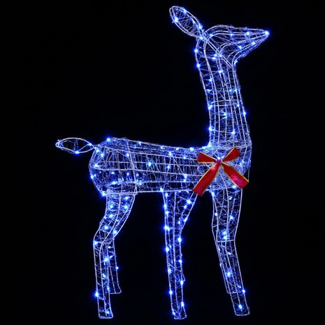 3D Kerst Rendier LOVIISA 110 LED's Blauw 70 x 26 x 100 cm 4