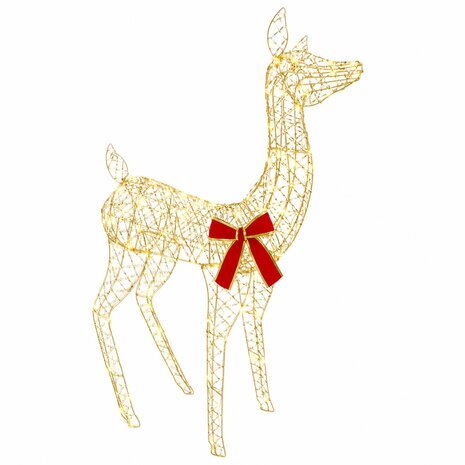 3D Kerst Rendier LOVIISA 110 LED's Warmwit 70 x 26 x 100 cm 2