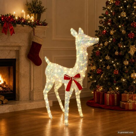 3D Kerst Rendier LOVIISA 110 LED's Warmwit 70 x 26 x 100 cm 1
