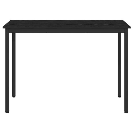 Eettafels 110 x 55 x 75 cm Bewerkt hout Zwart eiken Rechthoekig 5