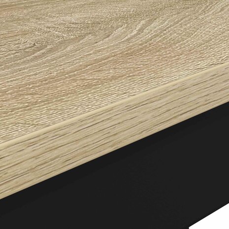 Eettafels 110 x 55 x 75 cm Bewerkt hout Sonoma Eiken 8