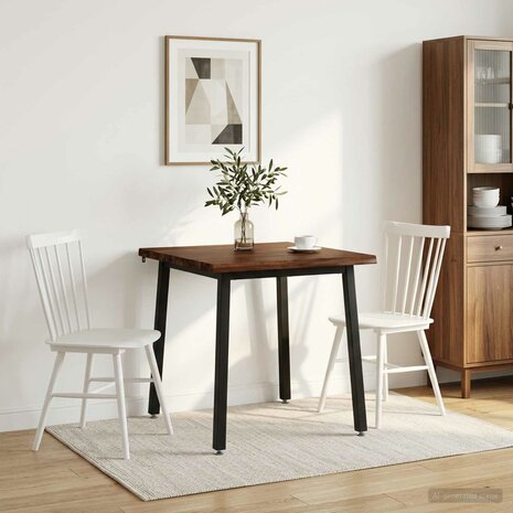 Live Edge Eettafel 60 x 55 x 75 cm Massief Acaciahout 1