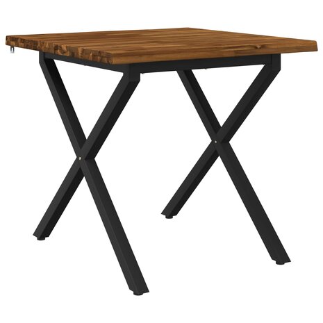 Live Edge Eettafel 60 x 55 x 75 cm Massief Acaciahout 2