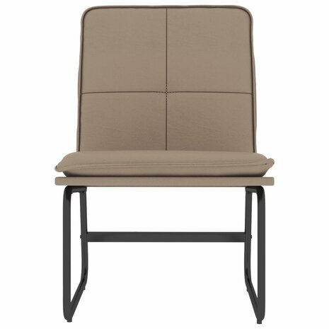 Loungestoel 54x75x76 cm kunstleer cappuccinokleurig 3