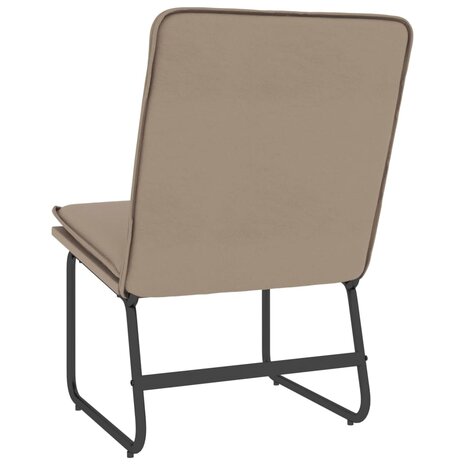 Loungestoel 54x75x76 cm kunstleer cappuccinokleurig 4
