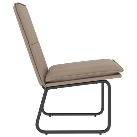 Loungestoel 54x75x76 cm kunstleer cappuccinokleurig 5