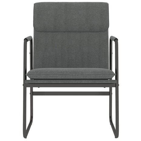 Loungestoel 55x64x80 cm stof donkergrijs 3
