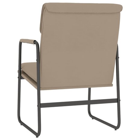 Loungestoel 55x64x80 cm kunstleer cappuccinokleurig 4