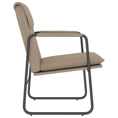 Loungestoel 55x64x80 cm kunstleer cappuccinokleurig 5