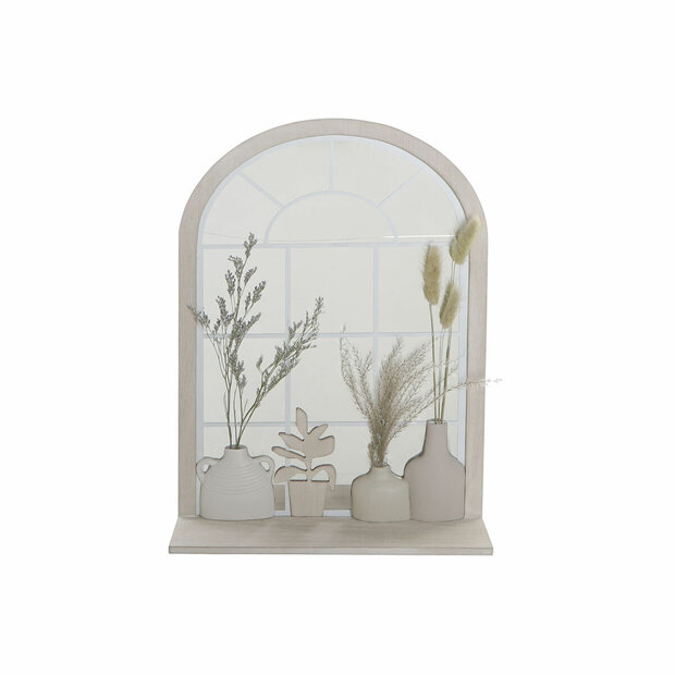Wandspiegel DKD Home Decor Vaas Kristal Beige MDF Hars Cottage (35 x 10 x 50 cm) 1