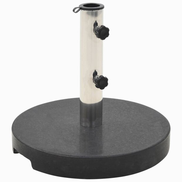 Parasolvoet rond 20 kg graniet zwart 1