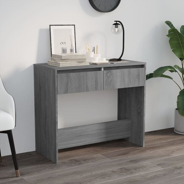 Wandtafel 89x41x76,5 cm bewerkt hout grijs sonoma eikenkleurig 1