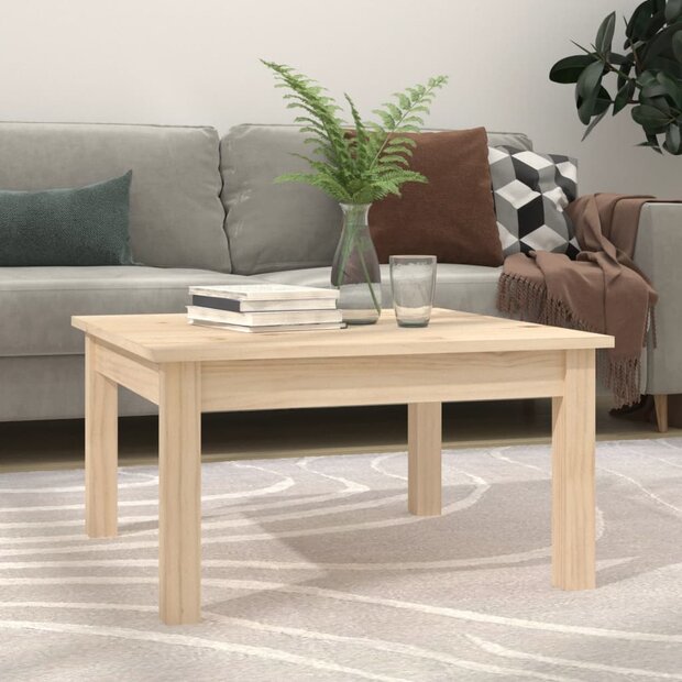 Salontafel 55x55x30 cm massief grenenhout 1