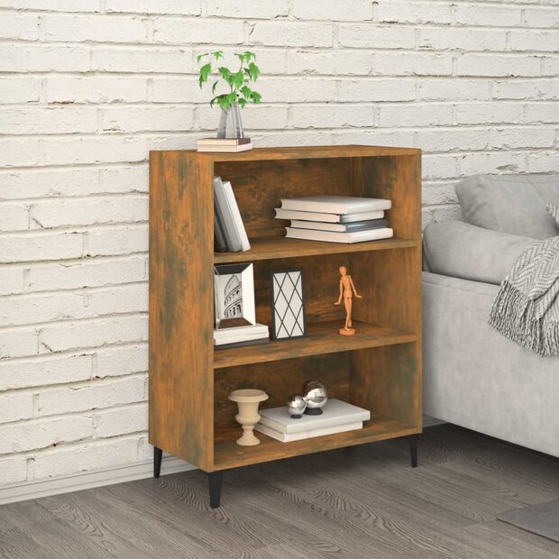 Dressoir 69,5x32,5x90 cm bewerkt hout gerookt eikenkleurig 1