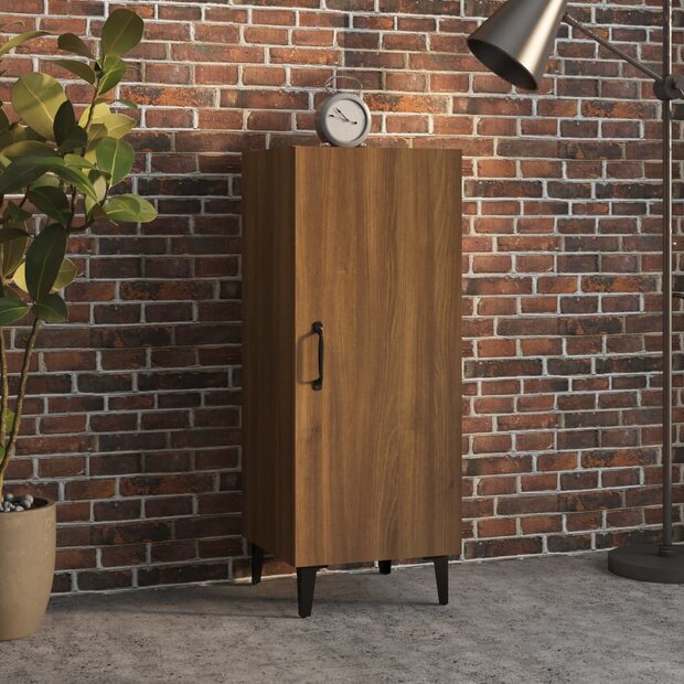 Dressoir 34,5x34x90 cm bewerkt hout bruin eikenkleur 1