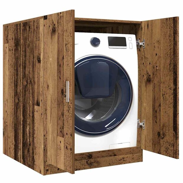 Wasmachinekast 70,5x71,5x91,5 cm oud houtkleurig 1