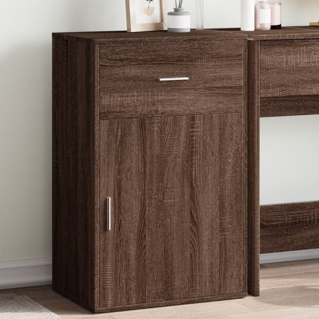 Opbergkast 56,5x39x90 cm bewerkt hout bruin eikenkleurig 1