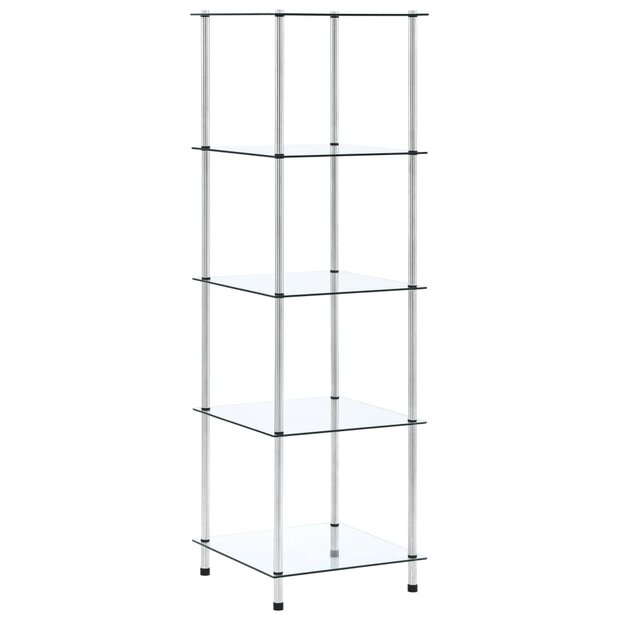 Kastje 5-laags 40x40x130 cm gehard glas transparant 1