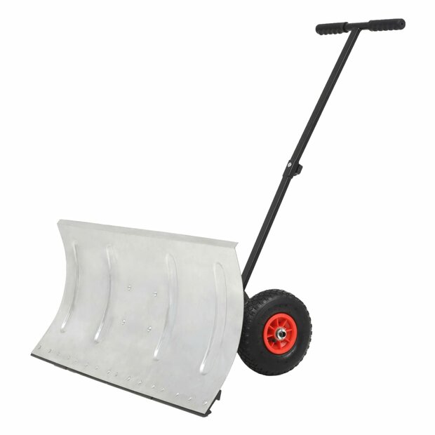 Sneeuwploeg handbediend met wielen 100x44 cm 1
