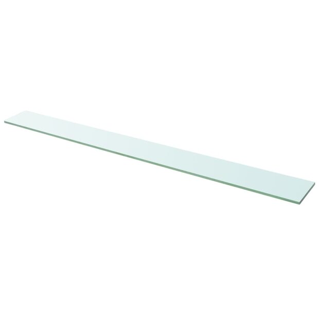 Wandschap transparant 110x12 cm glas 1