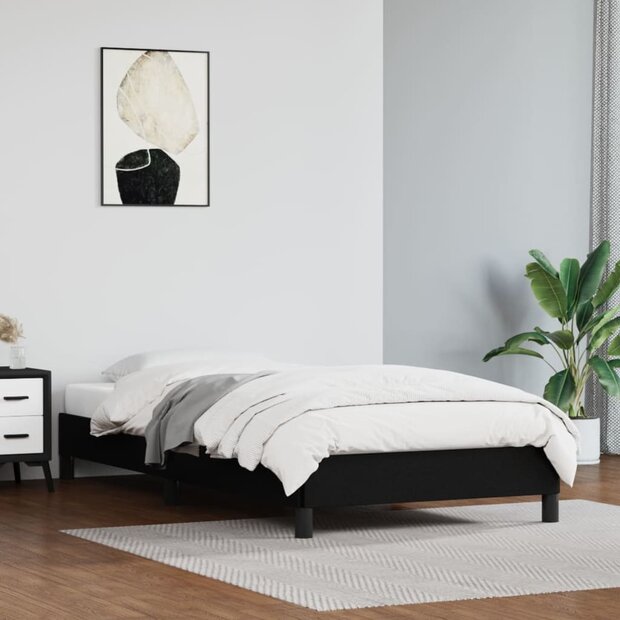 Bedframe kunstleer zwart 80x200 cm 1